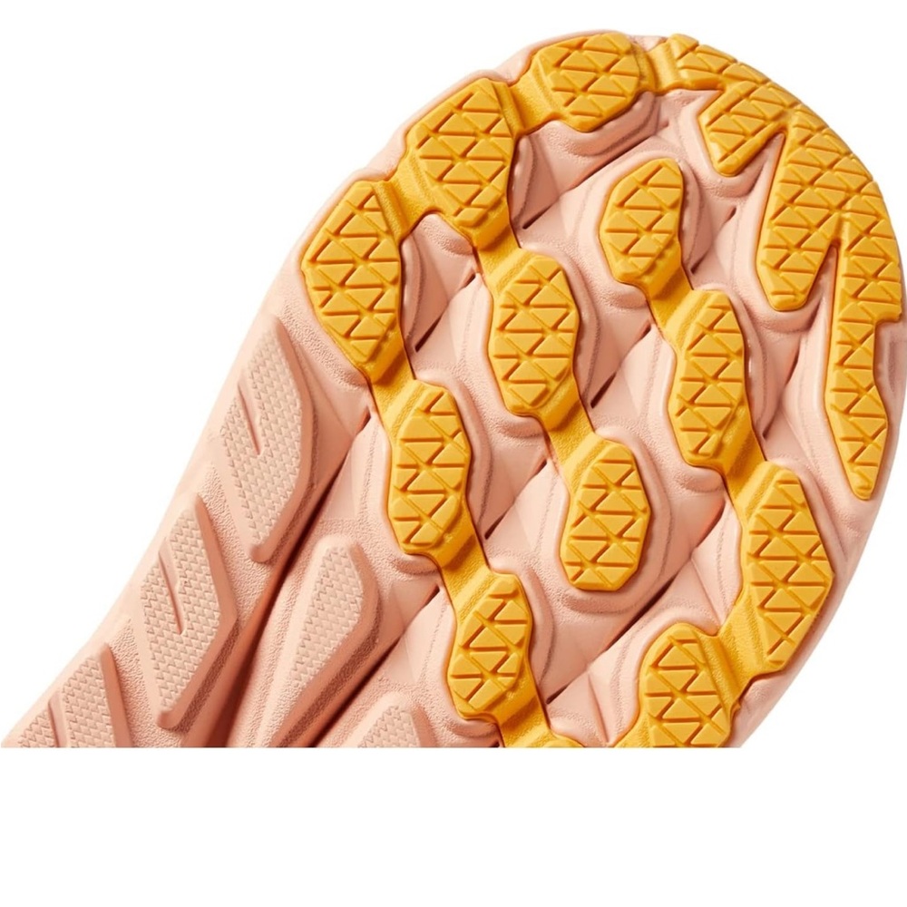 Hoka Peach/Yellow Women’s Athletic Running Shoes - Picture 7 of 14